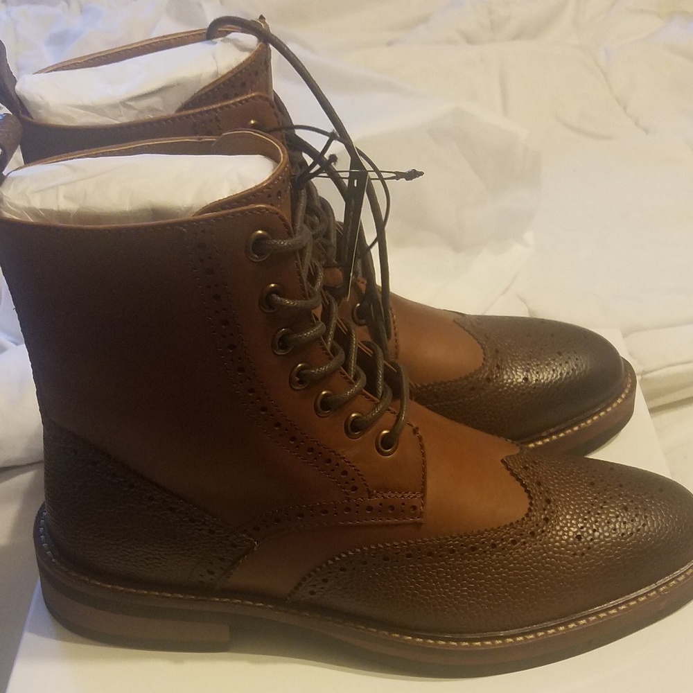 Brand New Brown Wingtip Boots